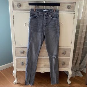 EUC- Loft skinny ankle high waist jeans, 27/4